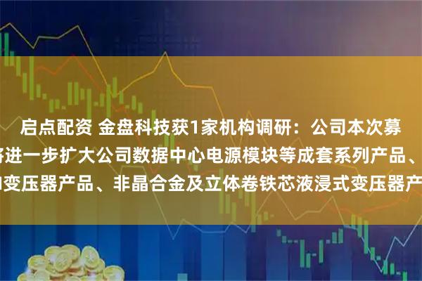 启点配资 金盘科技获1家机构调研：公司本次募投项目的顺利实施，将进一步扩大公司数据中心电源模块等成套系列产品、VPI变压器产品、非晶合金及立体卷铁芯液浸式变压器产品的业务规模（附调研问答）